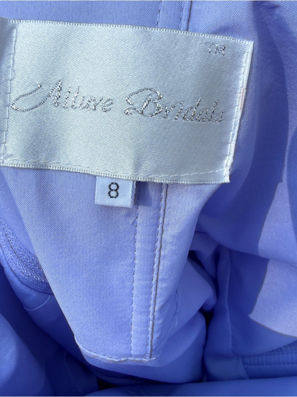Allure Bridals Lilac Mini Dress Women’s Size 8 - Picture 7 of 9